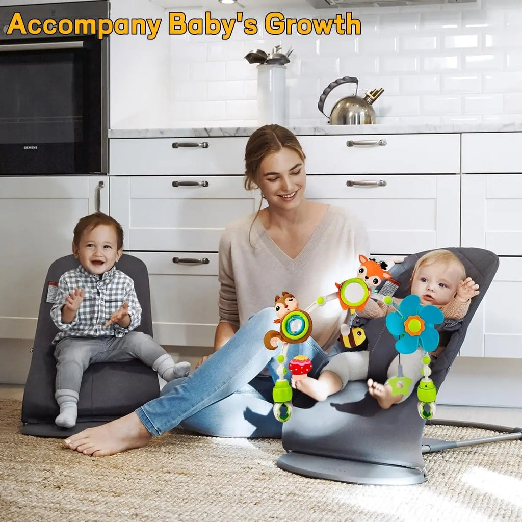 Baby Stroller Arch Mobile Adjustable Musical Cirb Mobile Toys  Versatile Activity Toy Bar for Baby Bouncer Infant Car Seat Toys