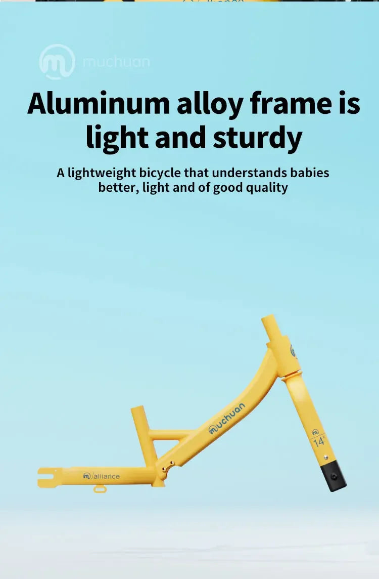 muchuan kids balance bike bike 2 in 1 2-6 years old aluminum alloy