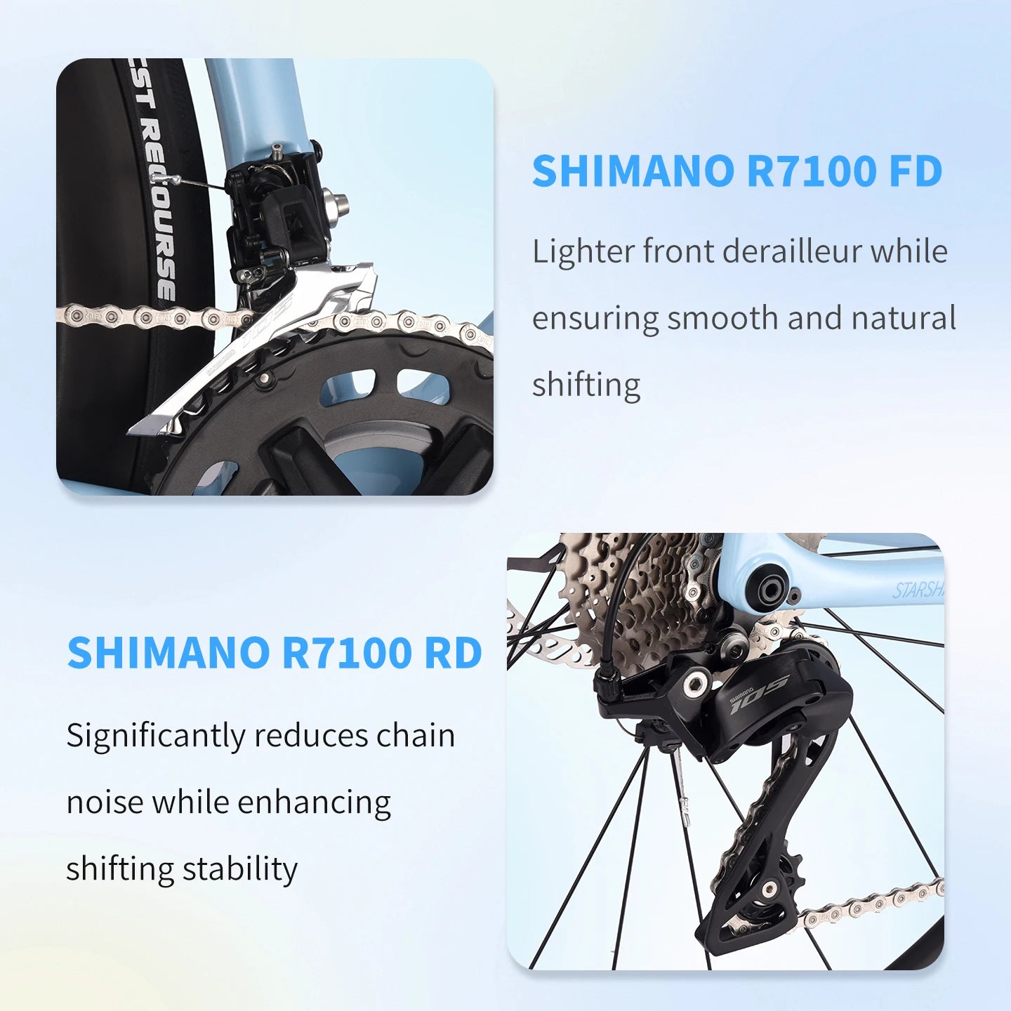 SAVA NEW STAR SHIP Carbon Road Bike, Adult Racing Bike, Equipped With Shimano 105 R7100, 24-Speed Hydraulic oil Brakes