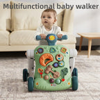 Multifunctional Baby Stroller & Walker - Foldable Portable Hand-Slide Learning Toy with Anti-Tip Design with Music & LED Lights