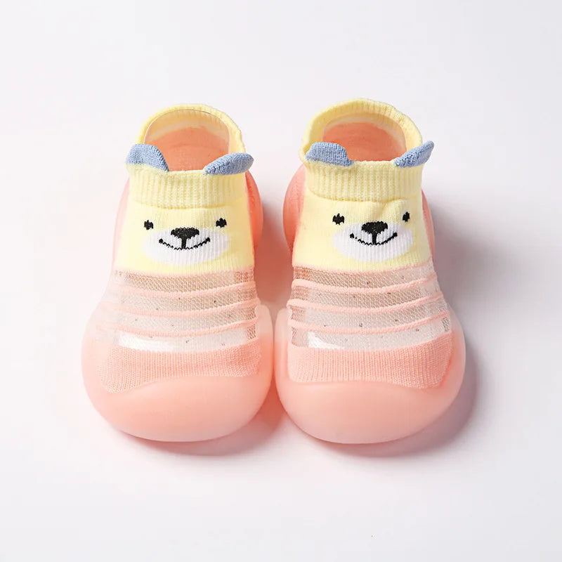 1 Pair Baby Shoes Spring Autumn Cotton Anti-Slip First Shoes Baby Toddler Shoes Cartoon First Walker Kids Soft Rubber Sole Shoe