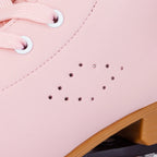 Pink Purple Blue Women Double Row Roller Skates Leather Breathable 4 wheel Sliding Skating Rollers sneakers size 31 32 33 34 35