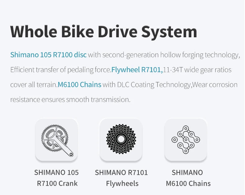 SAVA HAWKEYE Carbon Road Bike with SHIMAN0 105 7120 Kit T800 Carbon Road Bike Race Bike Aluminum Wheels