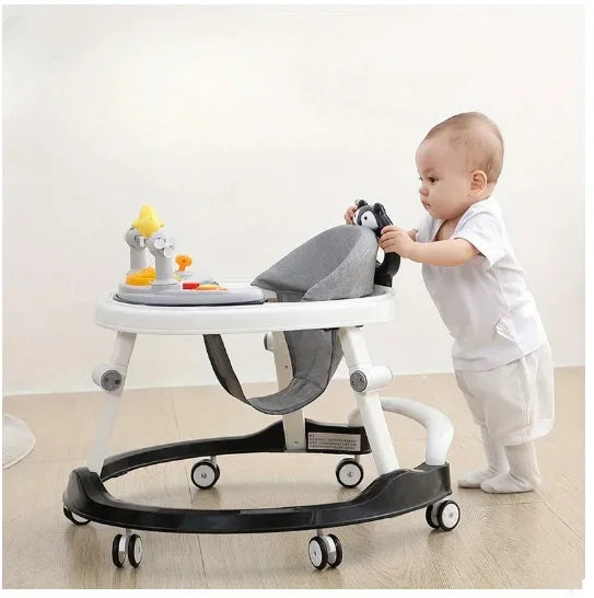 Walker with Music Anti O-shaped Legs Multifunctional Anti Fall and Anti Roll Suitable for Both Male and Female Infants