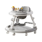 6-30 months old baby foldable baby walker multi-functional baby walking aid cart with music disc baby walker anti-slip cart
