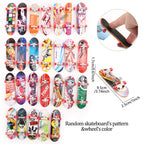 Plastic Fingerboard Toys with Scooter Roller Skating Shoes Tools Wooden Skateboard Platform Finger Skteboard Kits for Kids
