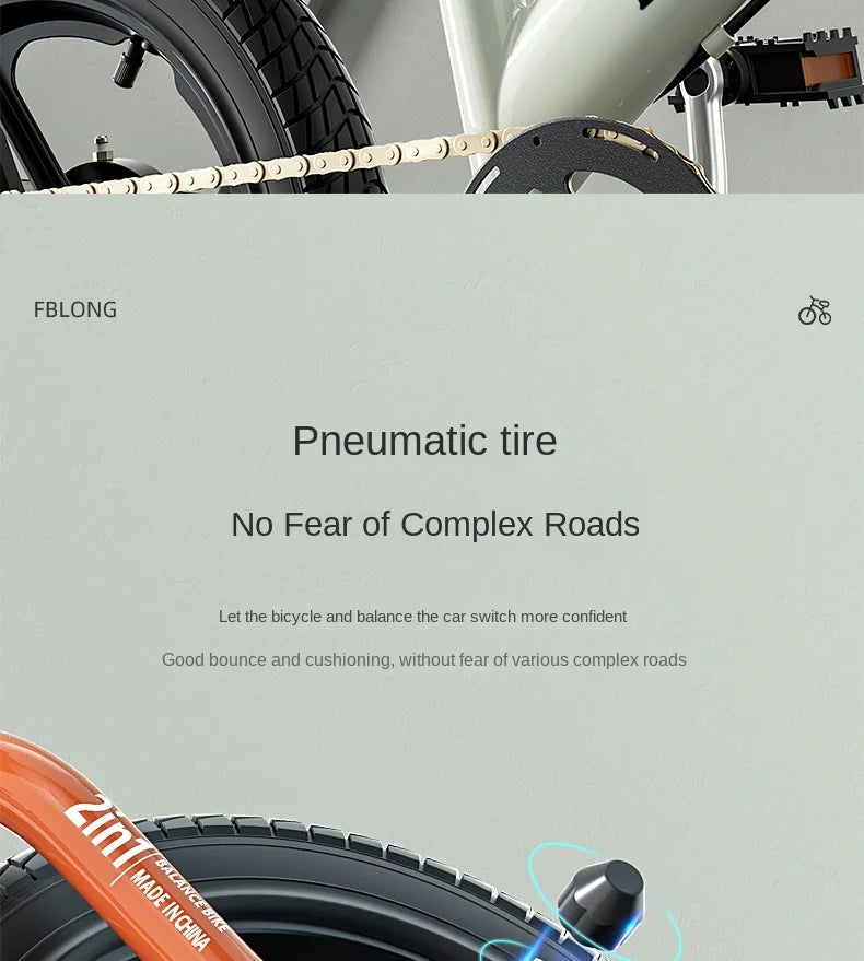 Children's Balance Bicycle 2 In 1 Boy 2-3-6 Years Old Baby Girl Pedal Bike Child Children's Educational Sports Balance Scooter