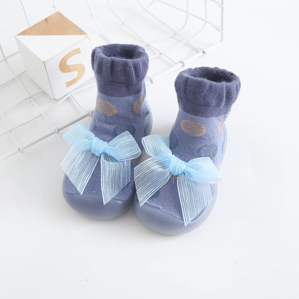1 Pair Baby Shoes Spring Autumn Cotton Anti-Slip First Shoes Baby Toddler Shoes Cartoon First Walker Kids Soft Rubber Sole Shoe