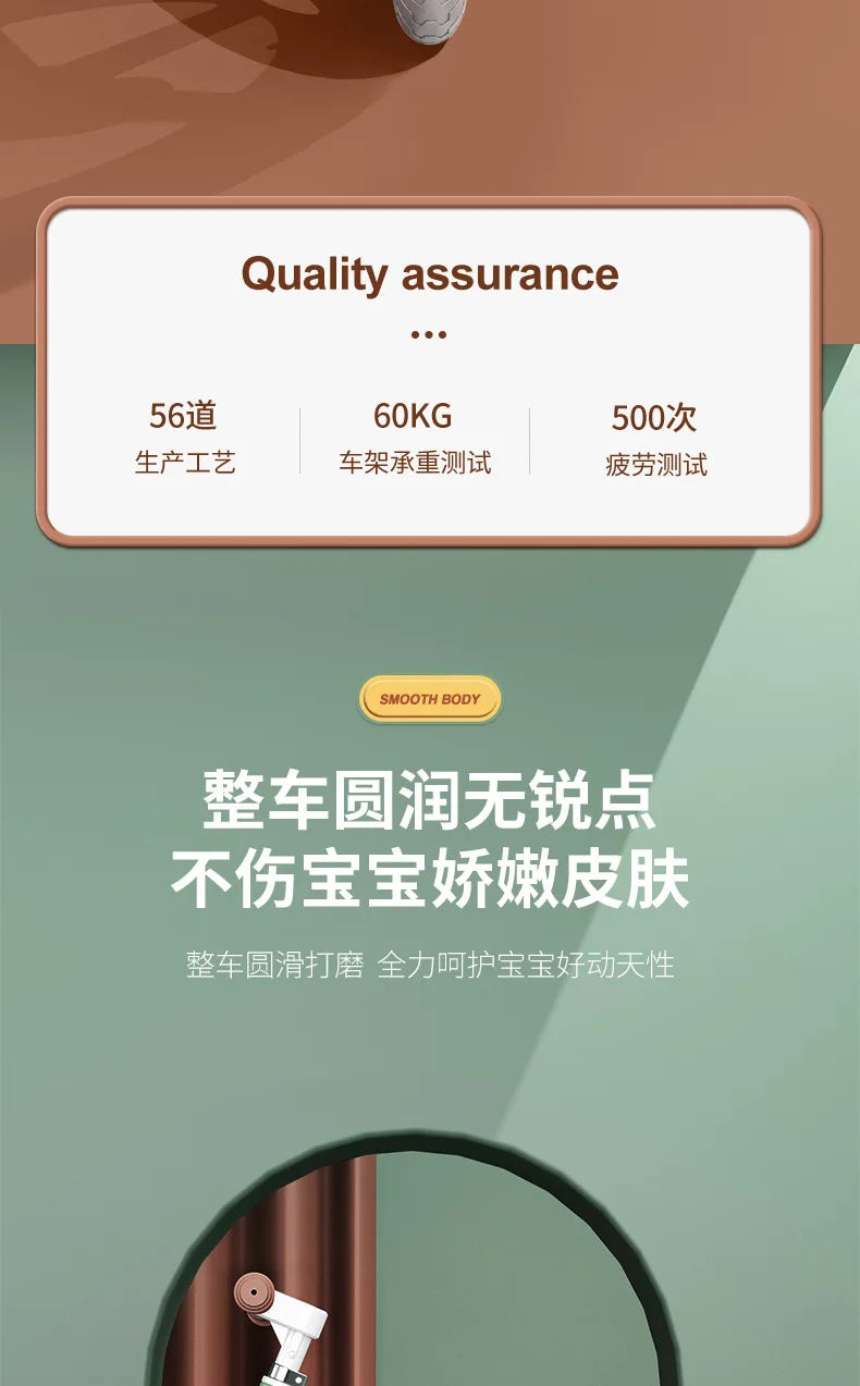 Outdoor Children's Balance Bike Toys Without Foot Pedal Baby Sports Training Walker Bicycle Inflatable Tires Best Gift for Kids