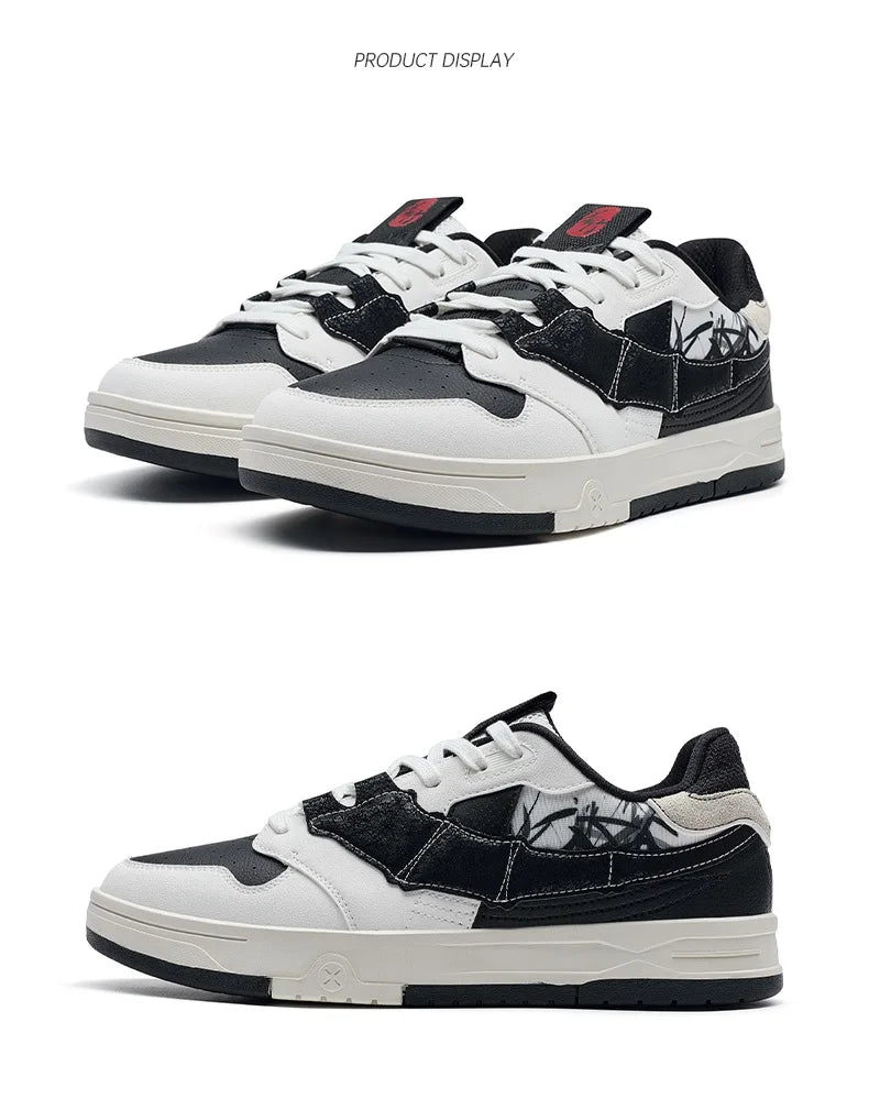 Xtep STEP-1 Skateboarding Shoes For Men 2024 Autumn Street Style Skate Shoes Durability  Comfortable Sneakers 976319310043