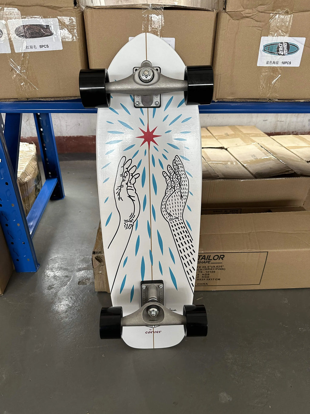 Surf Land Skateboard CX4 CX7 Maple Single Kick Carving Cruiser Skate Board Longboard Pumping Cool Side Sport Street Outdo