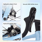 SAVA NEW STAR SHIP Carbon Road Bike, Adult Racing Bike, Equipped With Shimano 105 R7100, 24-Speed Hydraulic oil Brakes