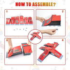 DIY Finger Skatepark 6-in-1 Set Professional Tech Practice Deck Platform Stunt Finger Skateboard Assemble Ramp Park Kits Toys