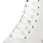 size 32-40 White Roller Skates for Women PU Leather Sneakers Flash Wheels Shoes for Beginners Teens for Woman Girls Boys Adult