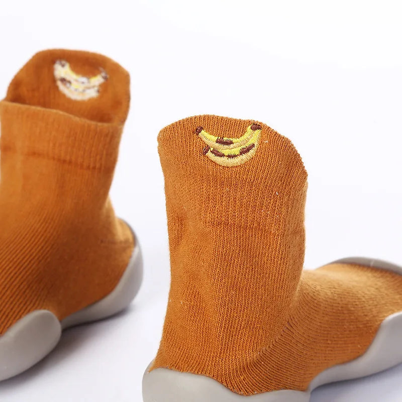 1 Pair Baby Shoes Spring Autumn Cotton Anti-Slip First Shoes Baby Toddler Shoes Cartoon First Walker Kids Soft Rubber Sole Shoe