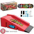 Children's finger sports toys skateboard Finger skateboard props table Creative novelty mini fingertip arc slide toys