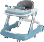 3 in 1 Foldable Baby Walker Anti Tip Toddler Push Walker with Removable Feeding Tray No Battery Anti O Leg