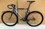 Fixed Gear Bike GRAY TEAM Fixie Bicycle Aluminum Alloy Material Frame With 40mm Rim Height Wheels