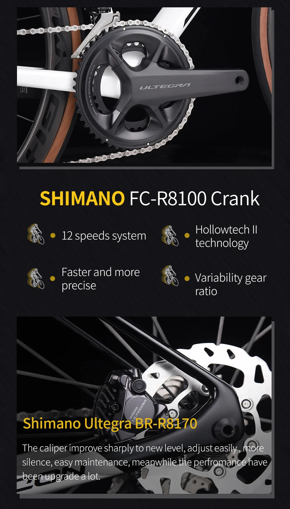 SAVA  Full Carbon Fiber electronic shifting Road Bike with SHIMAN0 ULTEGRA 8170 Di2 Race Class Road Bike 7.2kg