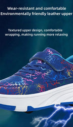 4 Wheel Dual-Use Roller Skates With Detachable Wheels,Sneakers, Boys And Girls Shoes With Wheels,Speed Skate