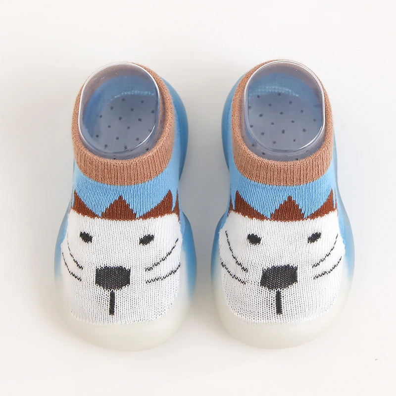 1 Pair Baby Shoes Spring Autumn Cotton Anti-Slip First Shoes Baby Toddler Shoes Cartoon First Walker Kids Soft Rubber Sole Shoe