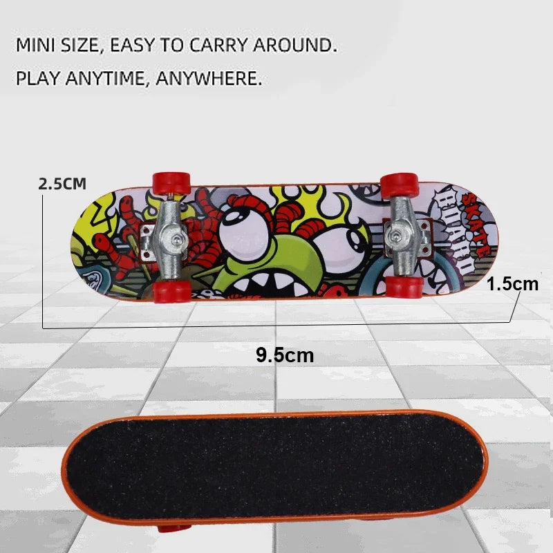 1/3/5pcs Mini Professional Skate Board Toys Cool Finger Sports Plastic Skateboards Creative Fingertip Toys for Parrots and Kids