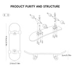 Professional Mini Wooden Skateboard Fingerboard Set Finger Scooter Finger Skate Board Maple Wood Kid Tabletop Toys for Boys