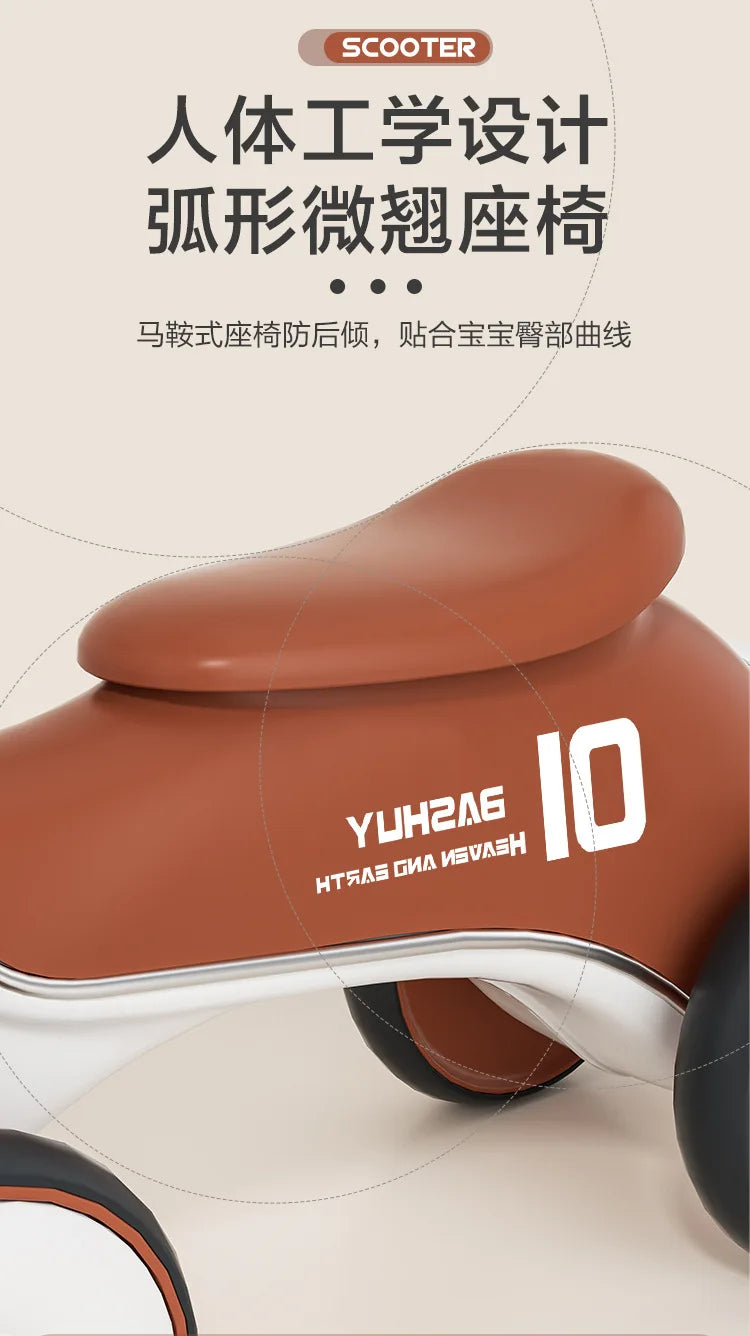 Children's Balance Car Pedalless 1 To 3 Years Old Four-wheeled Baby Sliding Scooter Boys Girls Baby Walkers