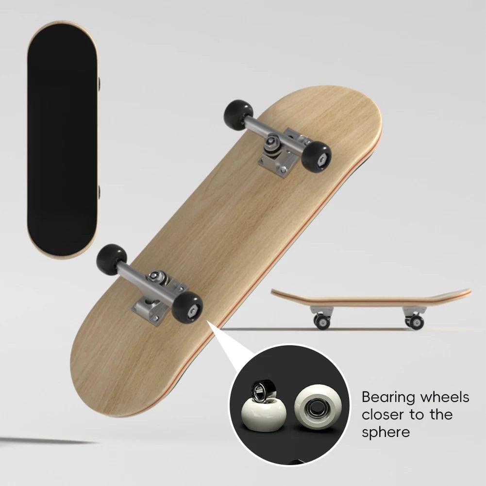 Professional Mini Wooden Skateboard Fingerboard Set Finger Scooter Finger Skate Board Maple Wood Kid Tabletop Toys for Boys
