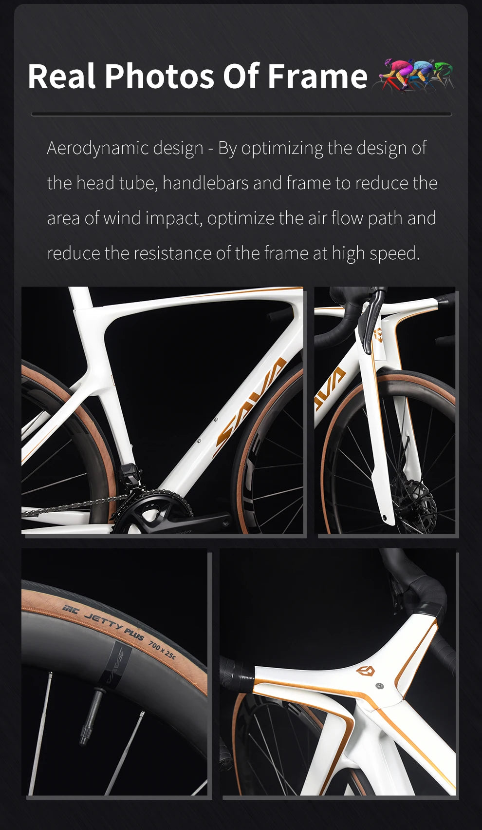 SAVA Dream Maker Full Carbon Road Bike Electronic Shift SHIMAN0 Ultegra 8170 Di2 24-Speed 7.4kg Race Bike