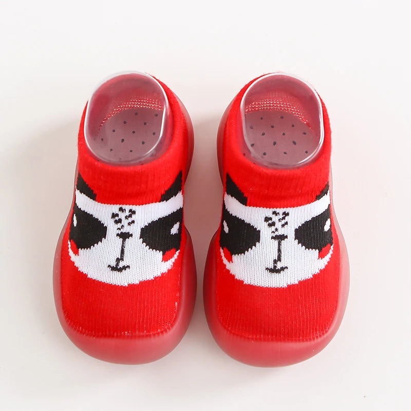 1 Pair Baby Shoes Spring Autumn Cotton Anti-Slip First Shoes Baby Toddler Shoes Cartoon First Walker Kids Soft Rubber Sole Shoe