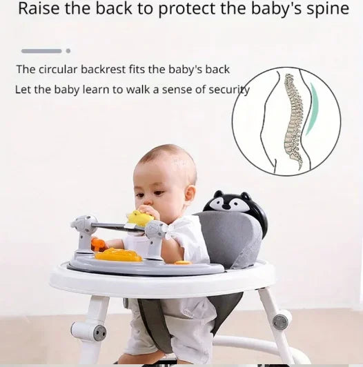 Walker with Music Anti O-shaped Legs Multifunctional Anti Fall and Anti Roll Suitable for Both Male and Female Infants