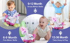Unicorn Musical Light up Infant Toy for Baby Girls 3-18 Months Tummy Time Crawling Learning Activity  Perfect 1st Birthday Gift