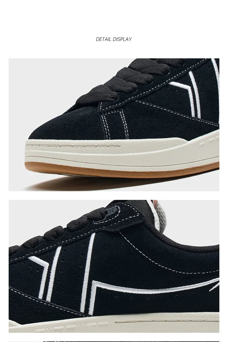 Xtep Jiao Ban Skateboarding Shoes For Men 2024 Autumn Street Style Skate Shoes Durability  Comfortable Sneakers 876319310022