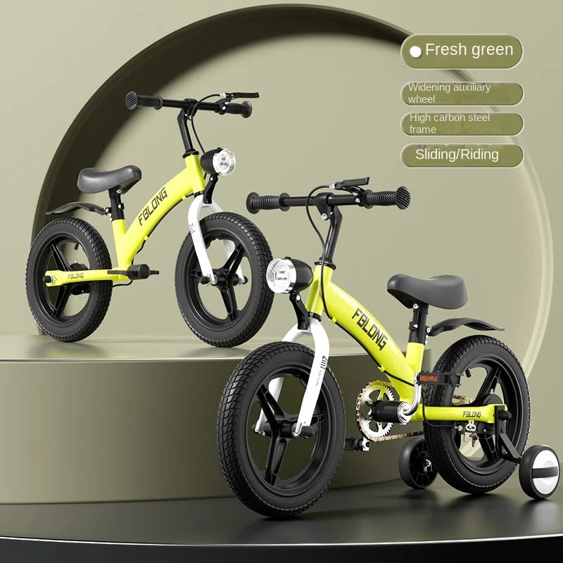 Cycling City's new children's balance bike 2-in-1 12 inch male and female baby scooter hair replacement service New Hot 2024