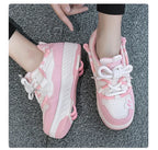 4 Wheels Roller Skate Shoes for Boys Girls Sneakers with Detachable Wheels Sport Shoe for Kids Removable Pulley Skate Skating