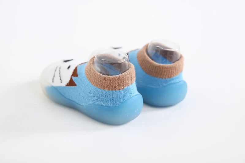 1 Pair Baby Shoes Spring Autumn Cotton Anti-Slip First Shoes Baby Toddler Shoes Cartoon First Walker Kids Soft Rubber Sole Shoe