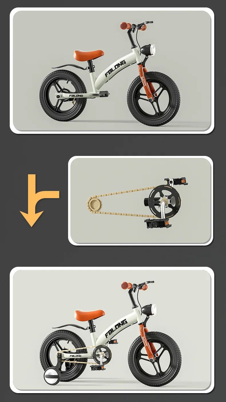 Baby Fiets Children's Bicycle Balance Two-in-One 1-3-6 Years Old Baby Boys and Girls Bike Toddler