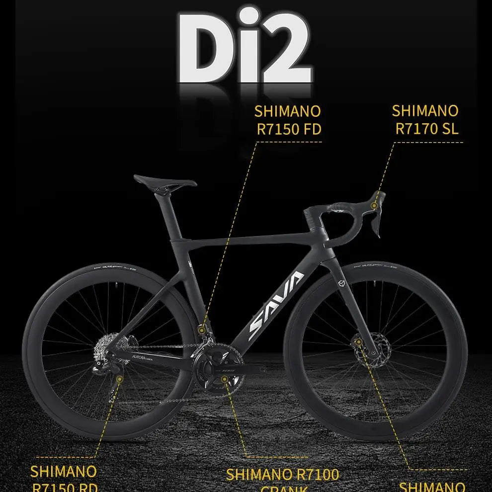 SAVA Full Carbon Fiber Road Bike Road Race-Specific Competition Bike CE+UCI International Certification