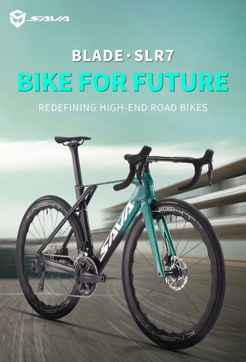 SAVA SLR7 High-End Full Carbon Fiber Road Bike with SHIMAN0 7170 DI2 Kit Competition-Class Road Bike Race Bike