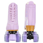 Pink Purple Blue Women Double Row Roller Skates Leather Breathable 4 wheel Sliding Skating Rollers sneakers size 31 32 33 34 35