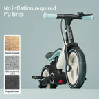 Children's Bicycle Unisex Kids Baby Dual-purpose Bike 2-3 Years Old 5-in-1 Riding Balance Bike Foldable