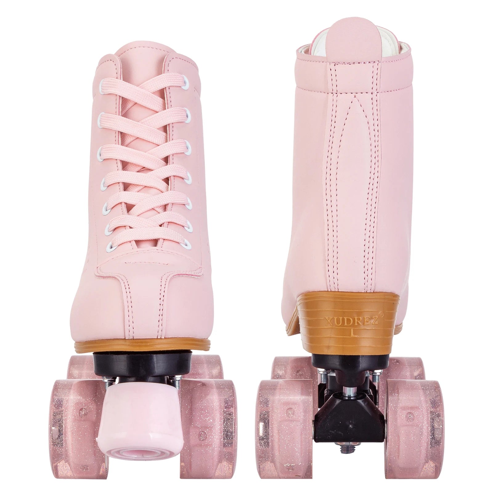 Pink Purple Blue Women Double Row Roller Skates Leather Breathable 4 wheel Sliding Skating Rollers sneakers size 31 32 33 34 35