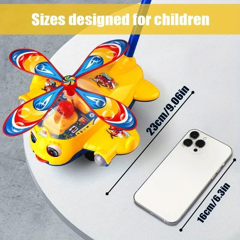 Baby Walker Toy Children's Carts Hand Push Toddler Toy Plane Car Toy Push Along Walking Toy for Kids Children Boys Girls