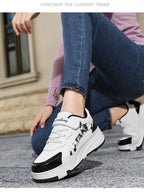 Roller Skate Shoes Kids Snickers With Wheels Children Rollerskates Fashion Outdoor Sports Shoes Girls Boys Gifts For Kids