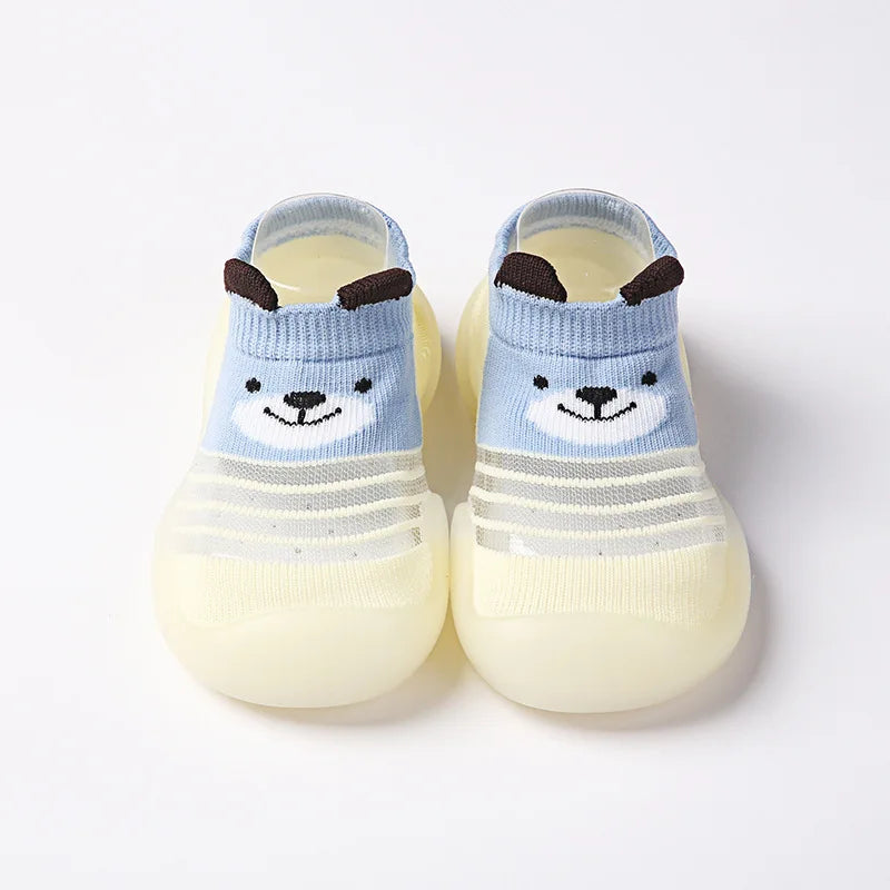 1 Pair Baby Shoes Spring Autumn Cotton Anti-Slip First Shoes Baby Toddler Shoes Cartoon First Walker Kids Soft Rubber Sole Shoe