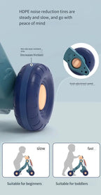 Baby Walker Push Ride On Toy 3 in 1 Learning Walking Trainer Musical Activity Stroller for Infants Toddlers Kids