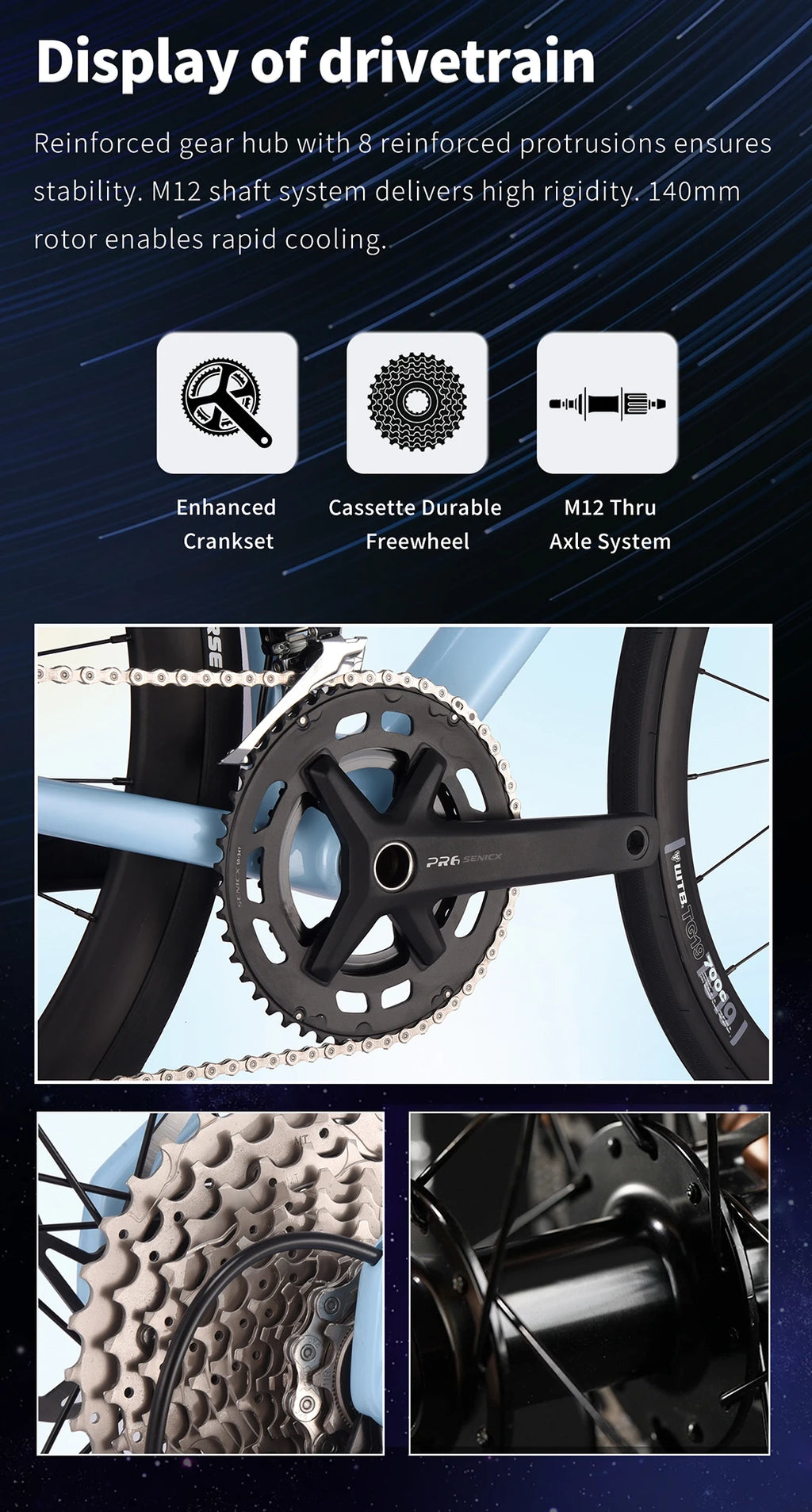 SAVA NEW STAR SHIP Carbon Road Bike, Adult Racing Bike, Equipped With Shimano 105 R7100, 24-Speed Hydraulic oil Brakes