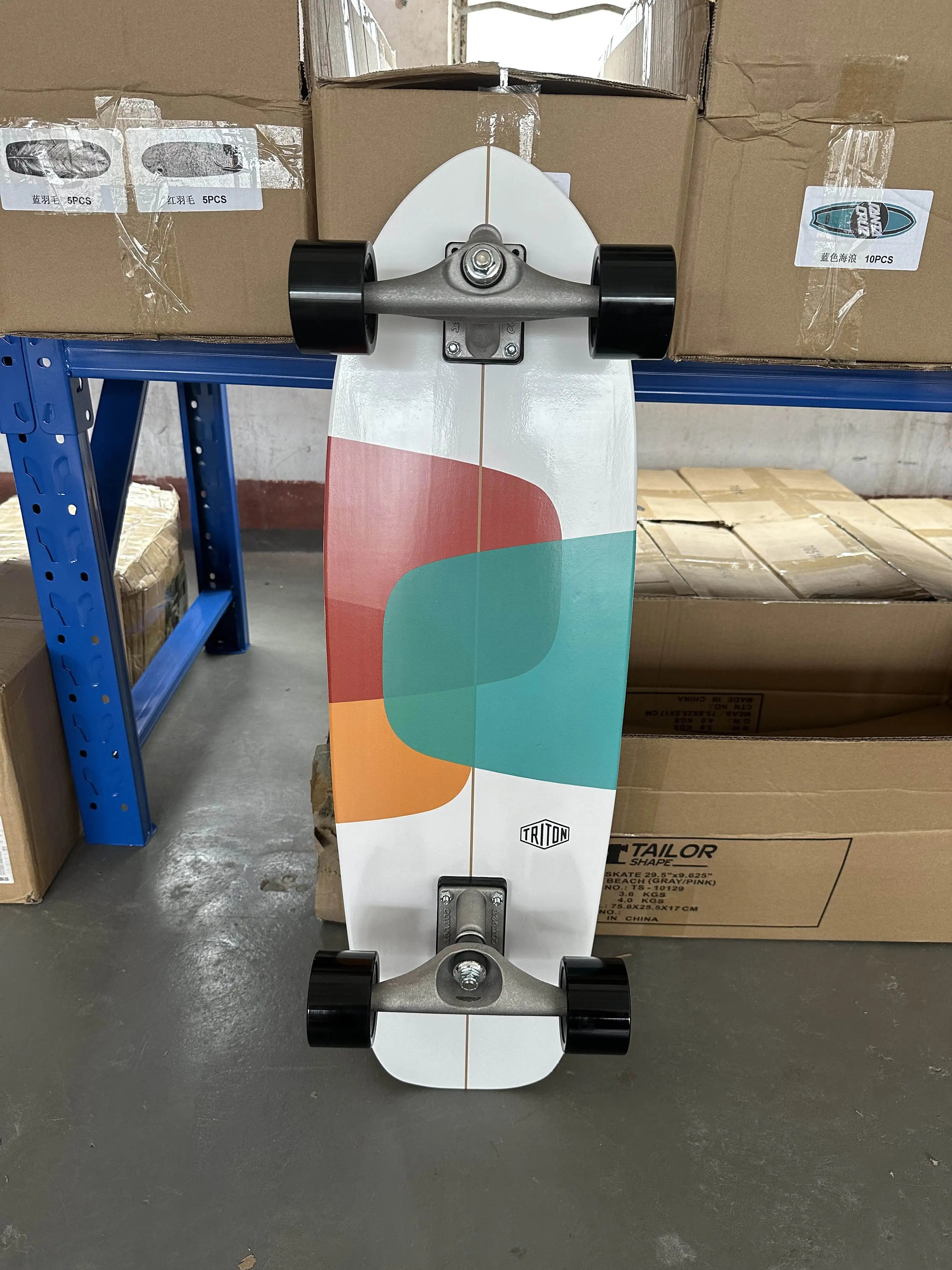 Surf Land Skateboard CX4 CX7 Maple Single Kick Carving Cruiser Skate Board Longboard Pumping Cool Side Sport Street Outdo