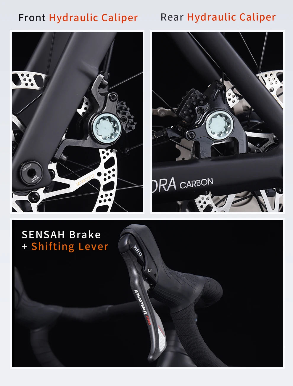 SAVA A7L Low-Priced Carbon Fiber Road Bike with SENSAH 7120 Kit 24 Speed Lightweight 8.9kg Road Bike Race Bike